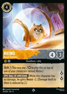Disney Lorcana Rhino - Powerful Hamster
